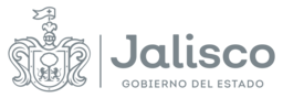 Escudo del Estado de Jalisco en escala de grises con la leyenda: Gobierno del estado..